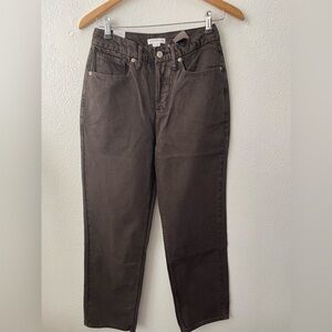 Good American Good 90’s Duster Straight Jeans In Coffee 001 Color Size 2/26